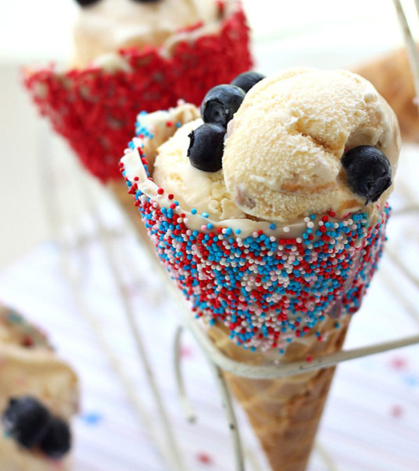 Star-Spangled Ice Cream Cones
